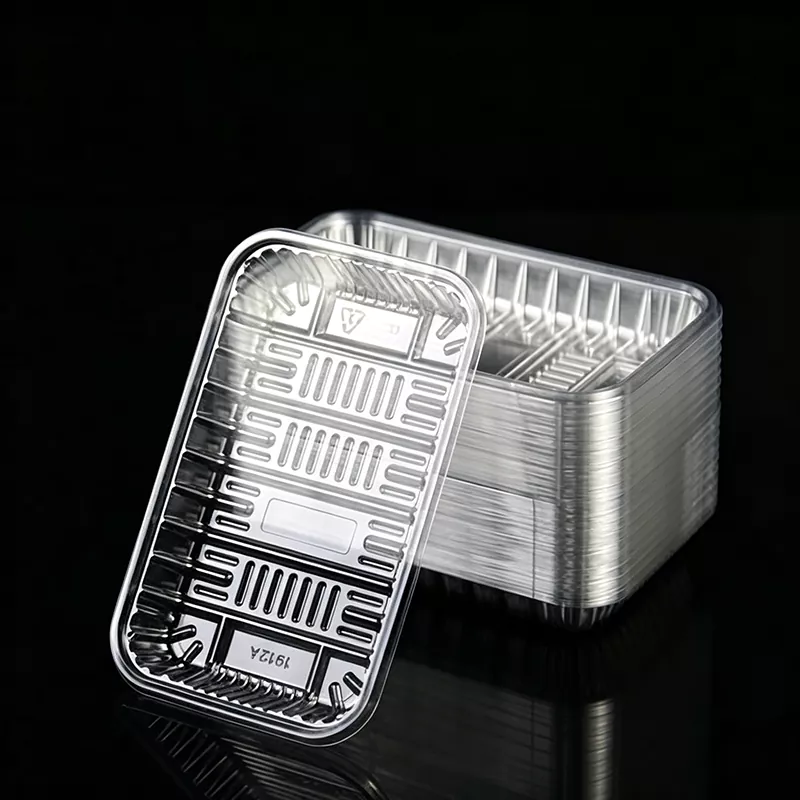 Plateau transparent en plastique de qualité alimentaire